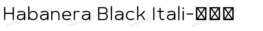 Habanera Black Itali字体转换